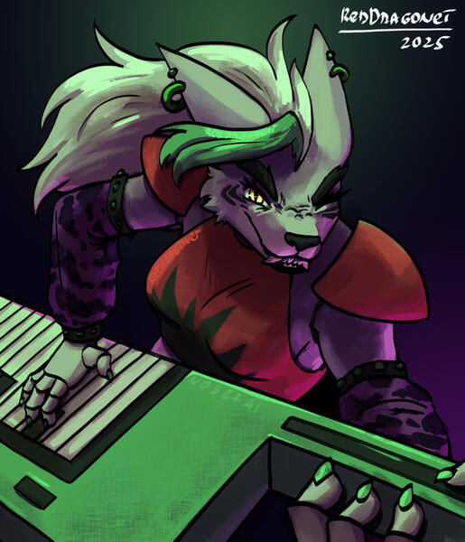 Fan art of Roxy the Wolf from FNAF Security Bridge - November 2025